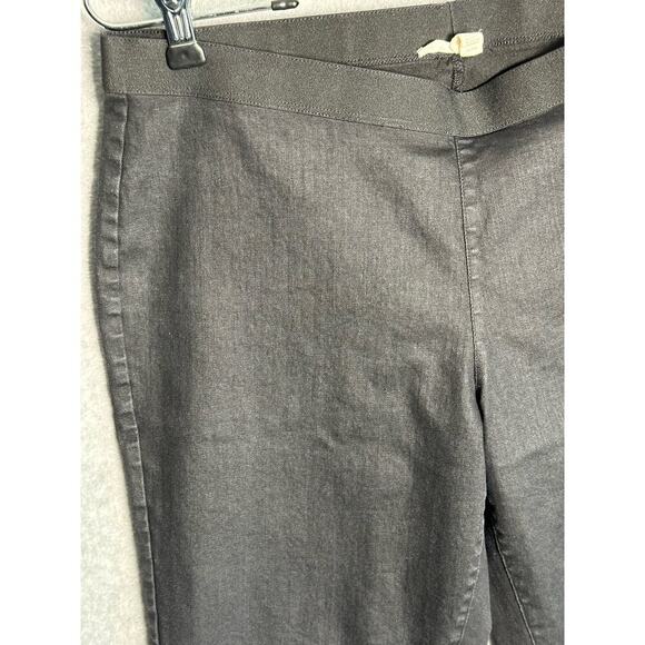 Eileen Fisher | Med | Organic Cotton Coated Pull-On Pants sustainable minimalist - Picture 4 of 8